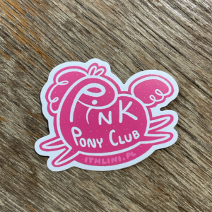 Winylowa Naklejka Pink Pony Club