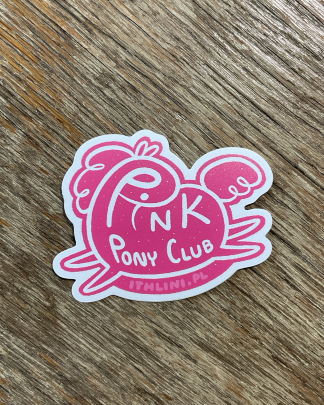 Winylowa Naklejka Pink Pony Club